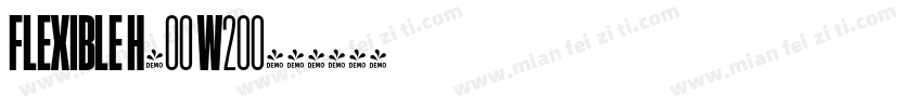 Flexible H400 W200字体转换